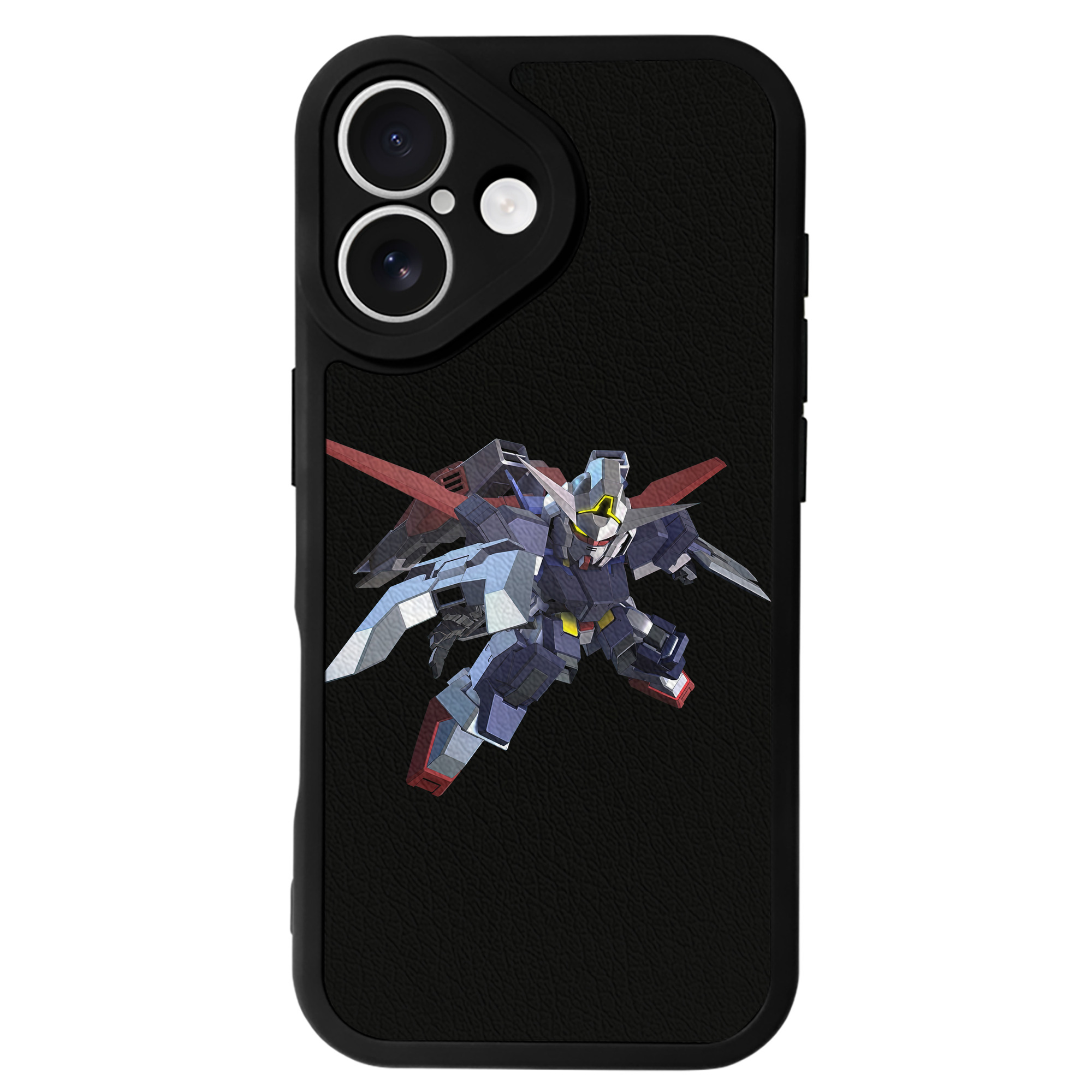 （画像用） 機動戦士ガンダム Mobile Suit Gundam 【iPhone 16シリーズ対応】シリコンスマホケース（レザー調） 材質：シリコン